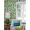 Caroline et Bettina Turquoise Feuilles Peel & Stick Wallpaper